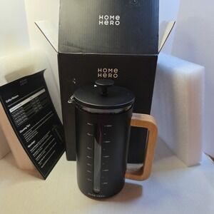 Home Hero French Press Coffee Maker - 34 Oz Coffee Press with Bamboo Wood Handle